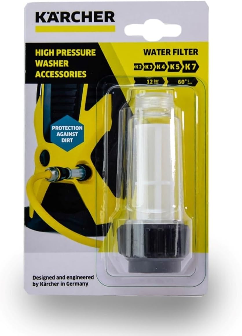 Kärcher Original Wasserfilter, zum Schutz der Hochdruckreiniger-Pumpe, auswaschbar, Erhöhung der Leb