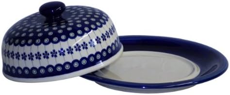 Original Bunzlauer Keramik Käseglocke L/Servierglocke gross Ø 27,5 cm im exklusiven Dekor 166a