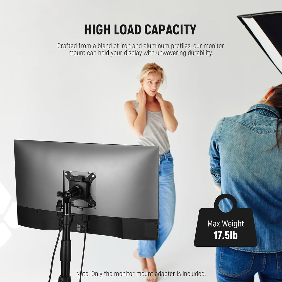 NEEWER Monitor Mount Adapter Halterung mit Schnellverschluss VESA Halterung, 270° verstellbarer Meta