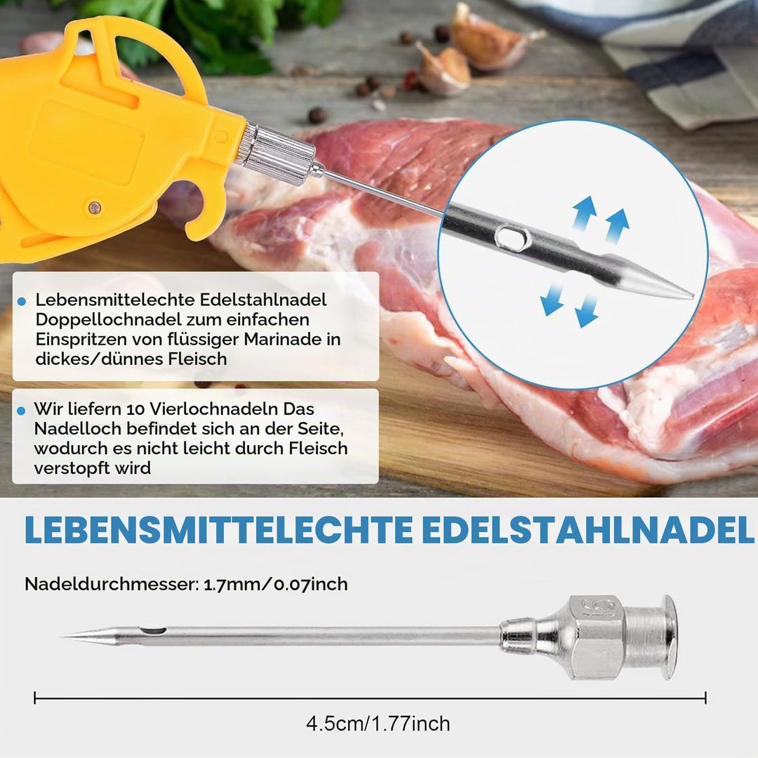 MXBAOHENG Marinierte Spritze Elektrische Kochsalzinjektionspumpe 50W Fleischeinlegemaschine Fleisch