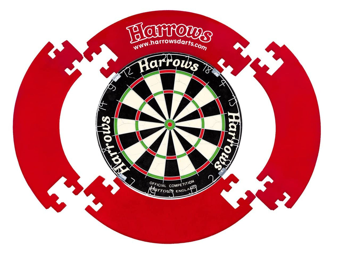 Harrows Dartscheiben-Einfassungsring I Dartscheiben-Einfassung 4 Stück I Einfache Montage Dart-Einfa
