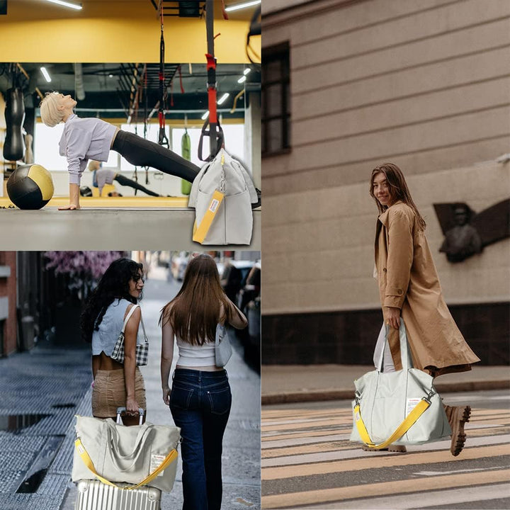 Tuscall Reisetasche Handgepäck Tasche Leicht Sporttasche Reise Weekender Waschbar für Damen Herren,