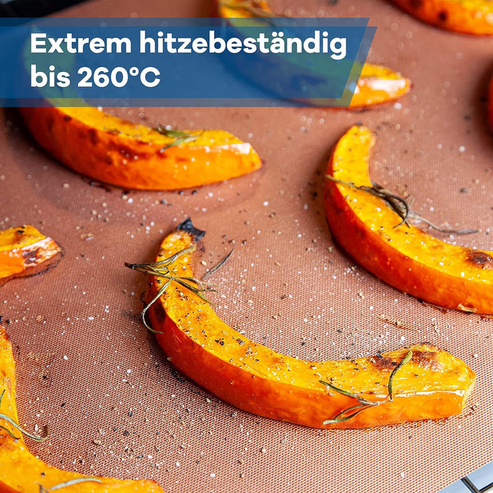 Netrox - Dauerbackfolie & Grillmatte (8er Set) für Backofen und Grill wiederverwendbar - extrem hitz
