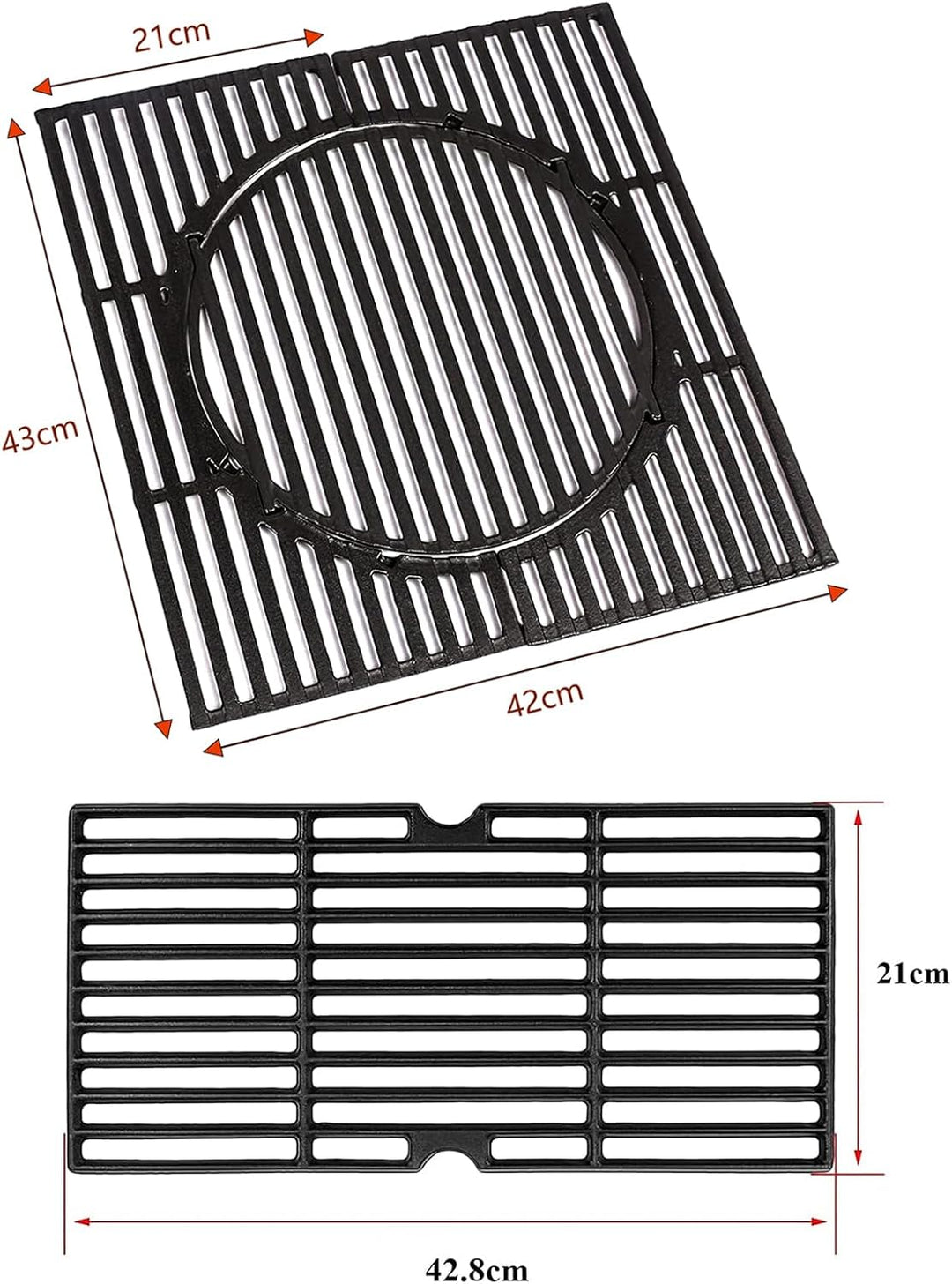 GFTIME Gusseisen Switch Grid Rost-in-Rost System 43 x 63cm für Enders Boston 3, Enders Monroe Pro 3,