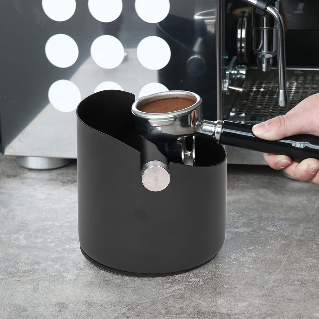 Abklopfbehälter, Abschlagbehälter Siebträger Zubehör Kaffeesatz Eimer Edelstahl Gummi Kaffee Dump Bi