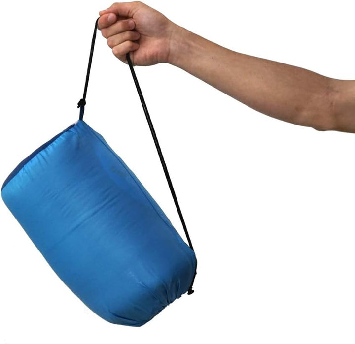 outdoorer Kinderschlafsack Dream Express - Deckenschlafsack für Kinder, mit Baumwolle gefüttert Blau
