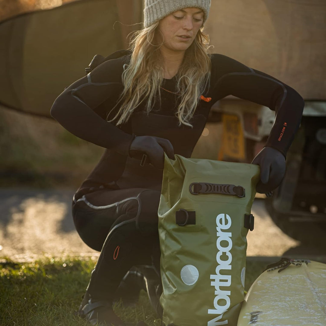 Northcore 30L Dry Bag Backpack NOCO67FC - Olive - 40L, 40L