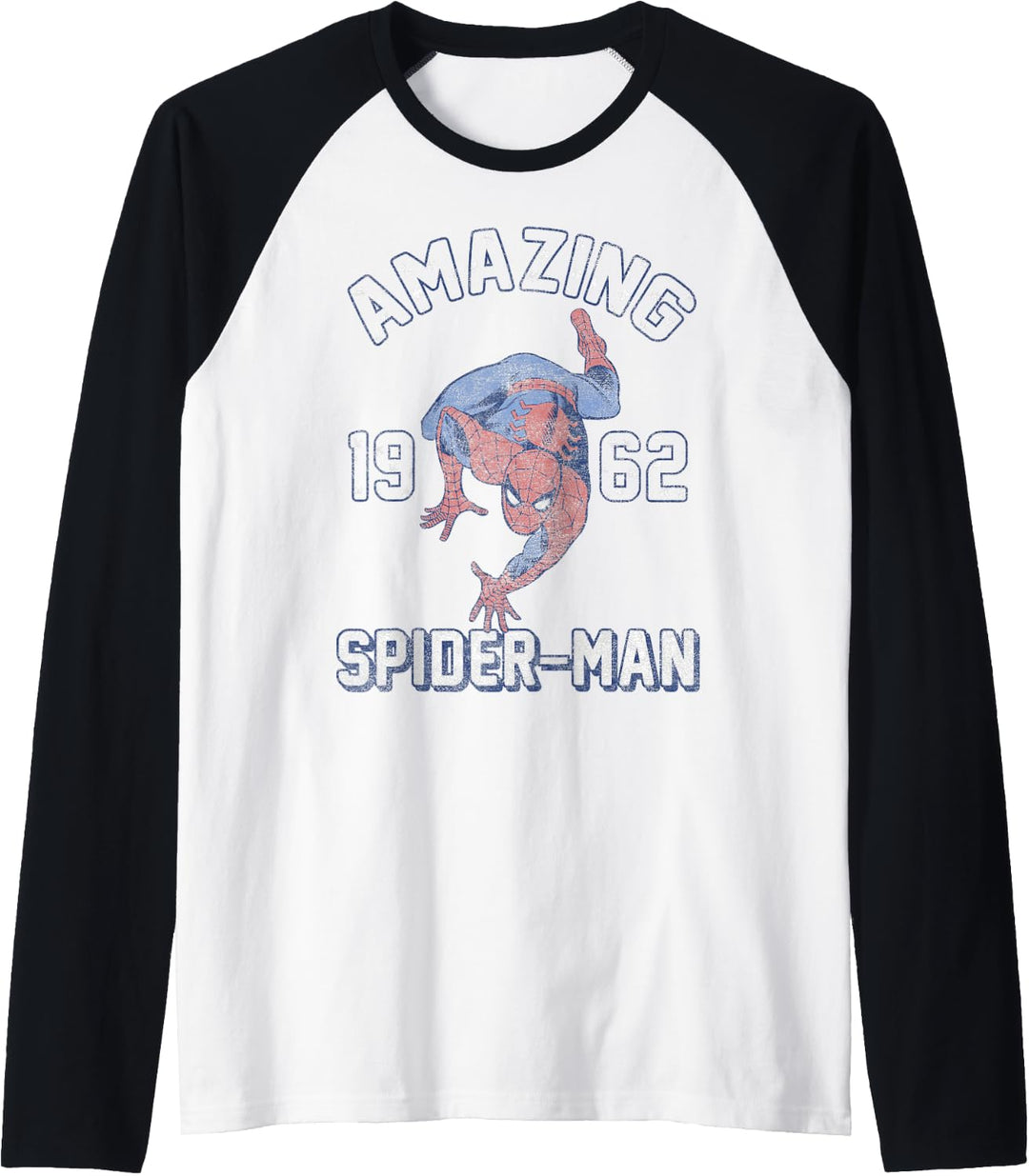 Marvel Spider-Man Amazing Stars Vintage Raglan
