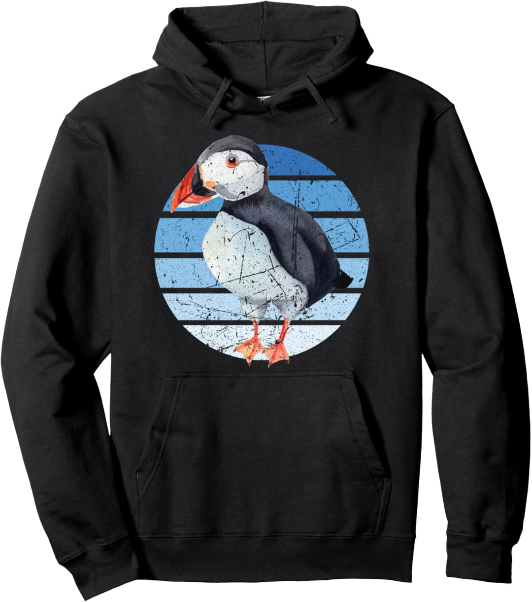 Papageitaucher Sunset Puffin Papagei Lunde Deko Süsser Vogel Pullover Hoodie