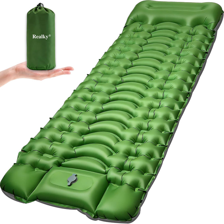 Isomatte Camping Luftmatratze Aufblasbare Matratze, Ultraleicht, Kompakte, Dick, Aufblasbar Sleeping