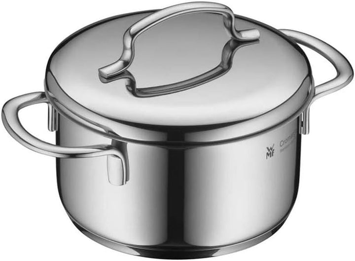 WMF Mini Topfset Induktion klein 5-teilig, Kochtopf Set mit Metalldeckel, Cromargan Edelstahl, Töpfe