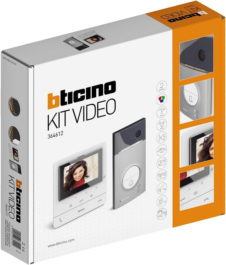 Bticino Video-Kit Klasse 100 V16E Monofamilie, Serie 3000 Single, Single