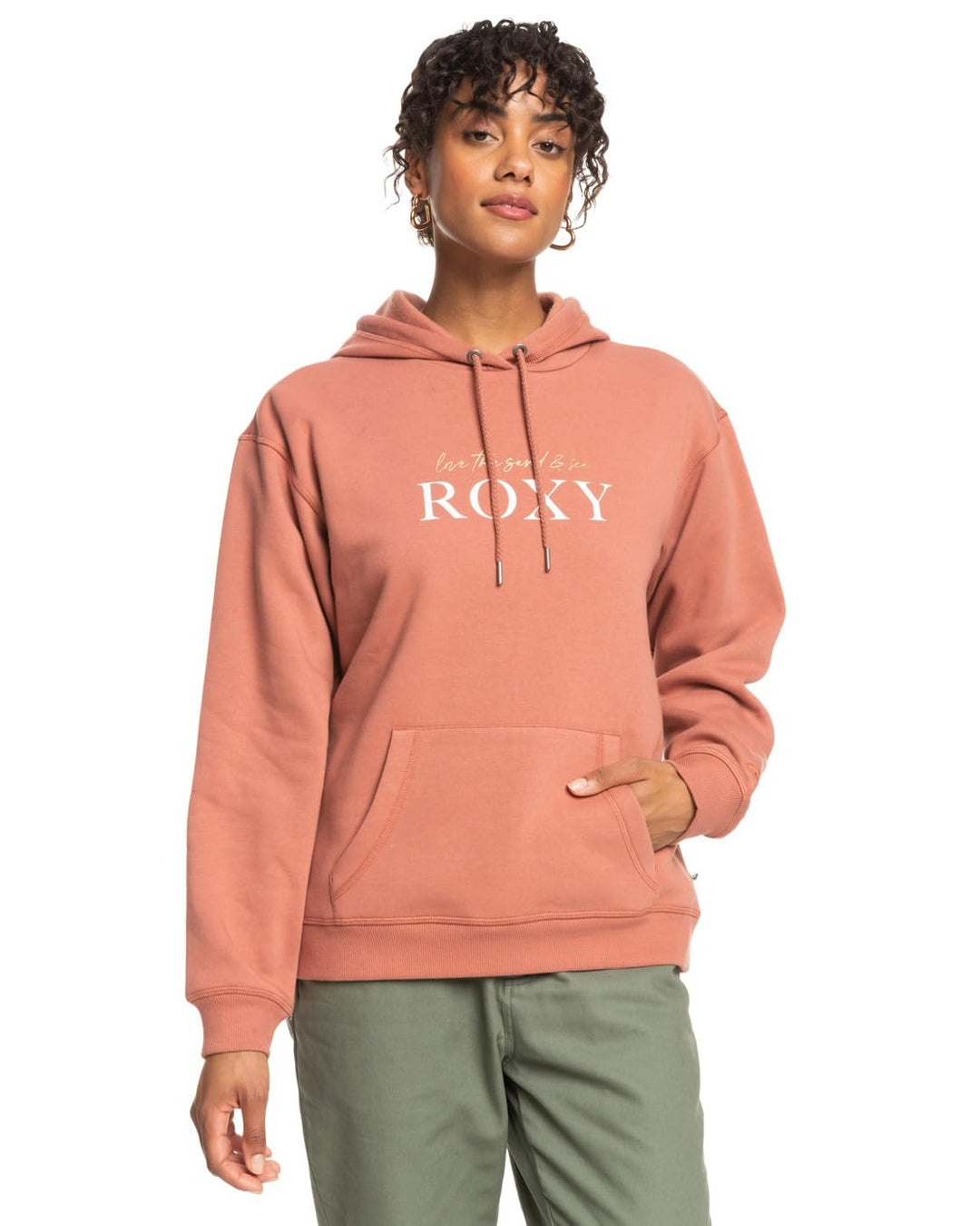 Roxy Damen Surf Stoked Hoodie Brushed Pullover (1er Pack) XS Cedar Wood, XS Cedar Wood