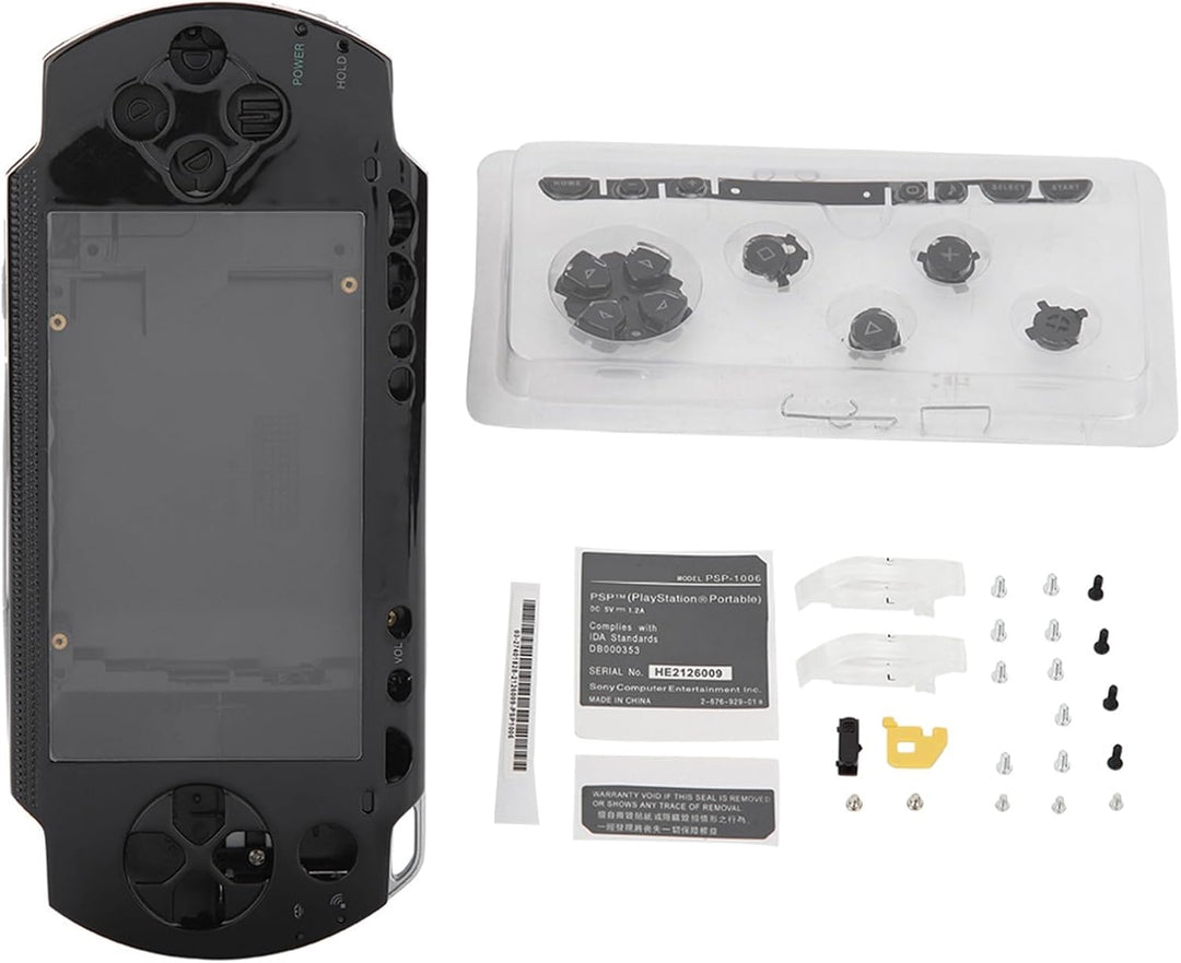 fasient Vollständiges Ersatzgehäuse nur für PSP 1000,Stossfeste Ersatzschale Hartschalenetui Cover G