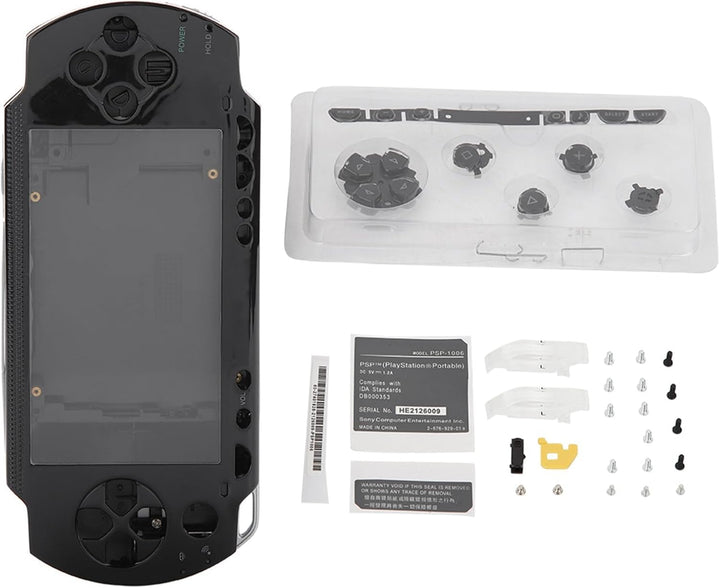 fasient Vollständiges Ersatzgehäuse nur für PSP 1000,Stossfeste Ersatzschale Hartschalenetui Cover G