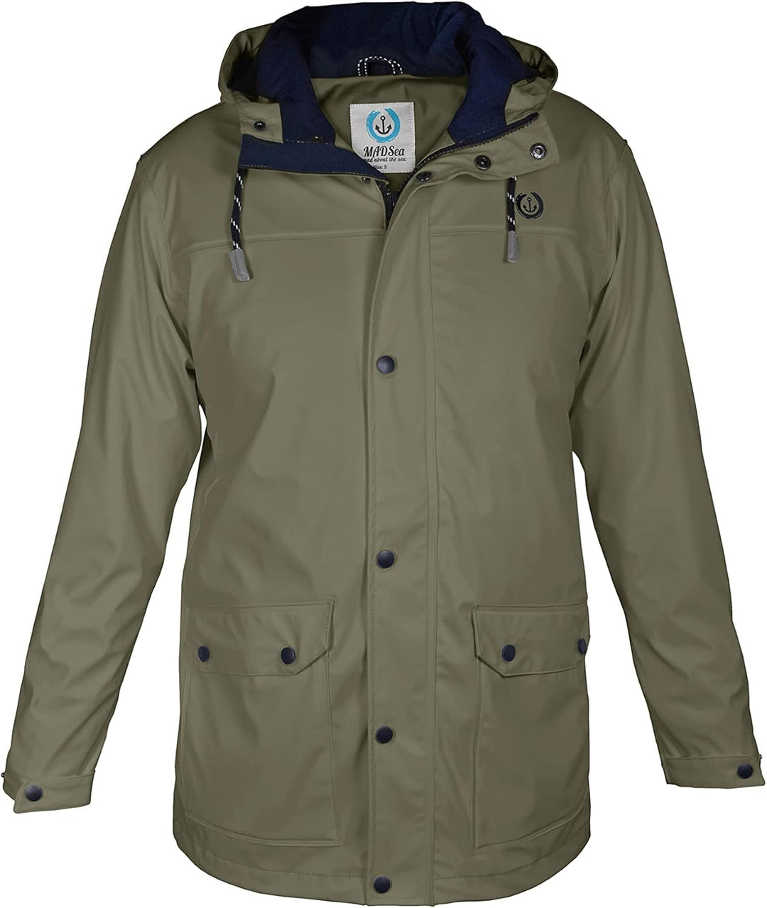 MADSea Herren Regenjacke Friesennerz 63096 gelb 3XL Oliv, 3XL Oliv