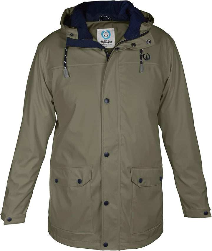 MADSea Herren Regenjacke Friesennerz 63096 gelb 3XL Oliv, 3XL Oliv