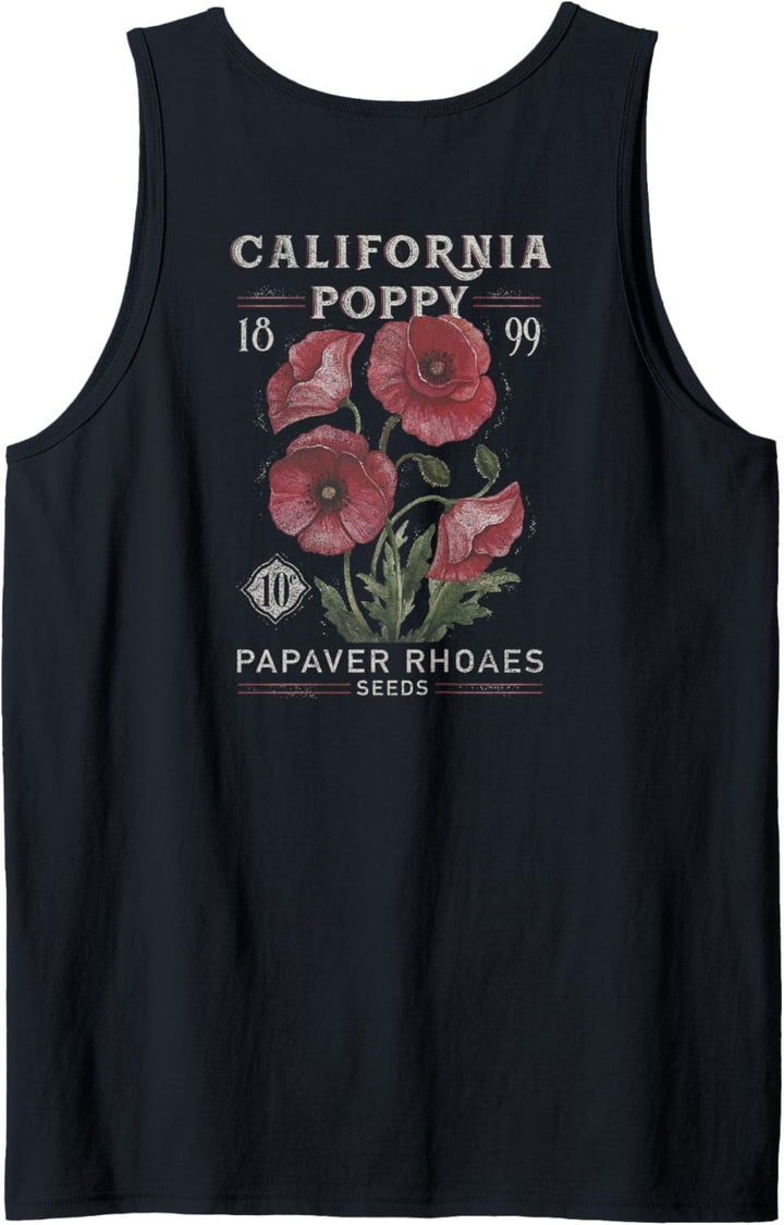 California Poppy Front & Back Tank Top