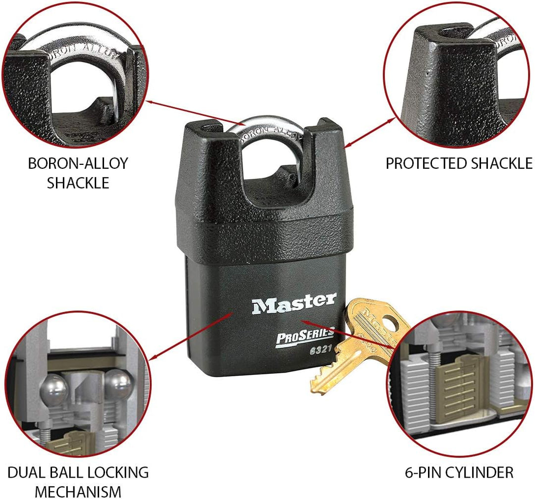 MASTER LOCK Hochsicherheits Wetterfest Padlock [Geschlossen Bügel] [Schlüssel] [Aussenbereiche] 6321