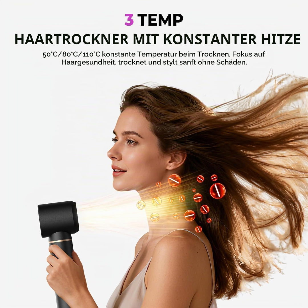 Hairstyler 5 in 1 Airstyler Haarstyler mit Luft Lockenstab Föhn Hair Dryer Haarstyling Geräte Föhnbü