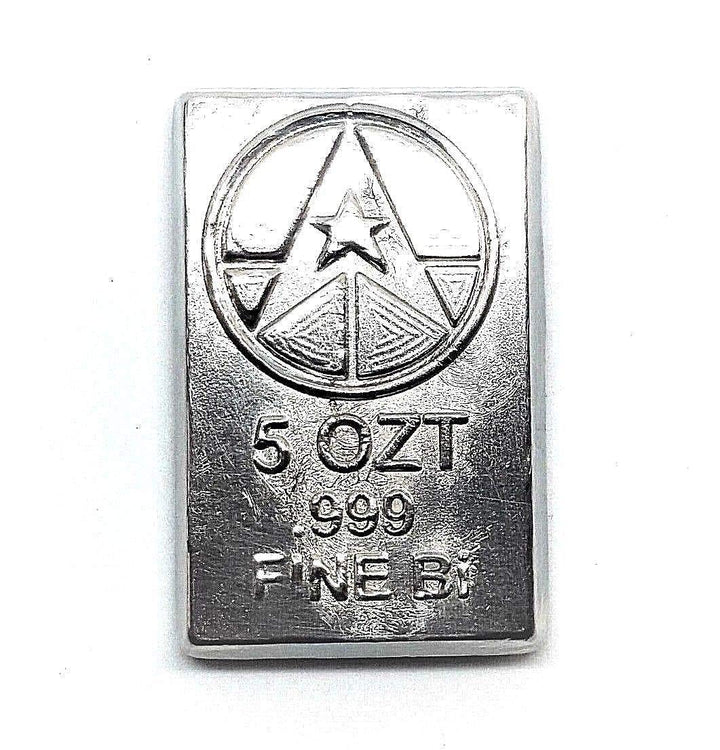 Sammlung von Wismutblöcken (Bi) mit verschiedenen Gewichten: (Wismut 5oz), Wismut 5oz