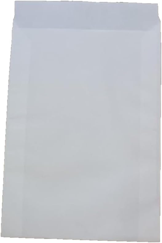 Papiertüten weiss flach 9,5 x 13cm (400St.) von BLÜHKING® 400 Stück, 400 Stück