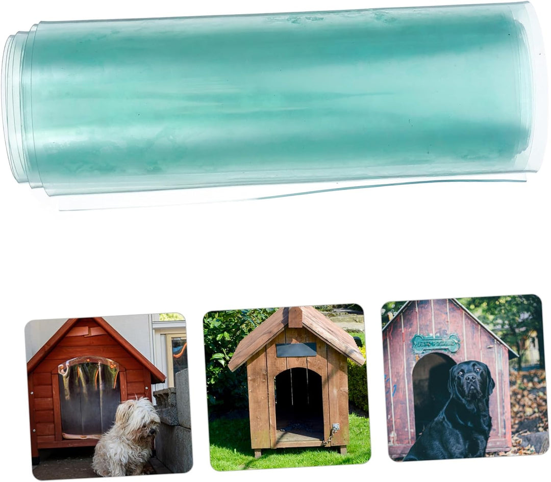 Cabilock Transparente Hundeklappe Ersatzflügel Zuschneidbare Vinyl Streifen für Hundehütte Sichere H