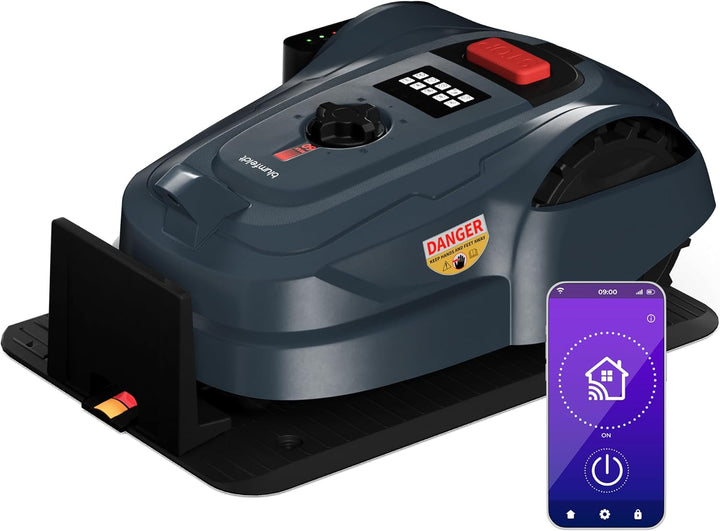 blumfeldt GrassConnect Mähroboter - App-Steuerung, Mäht bis 1.000 m², Li-Ion Akku, Automatisches Lad