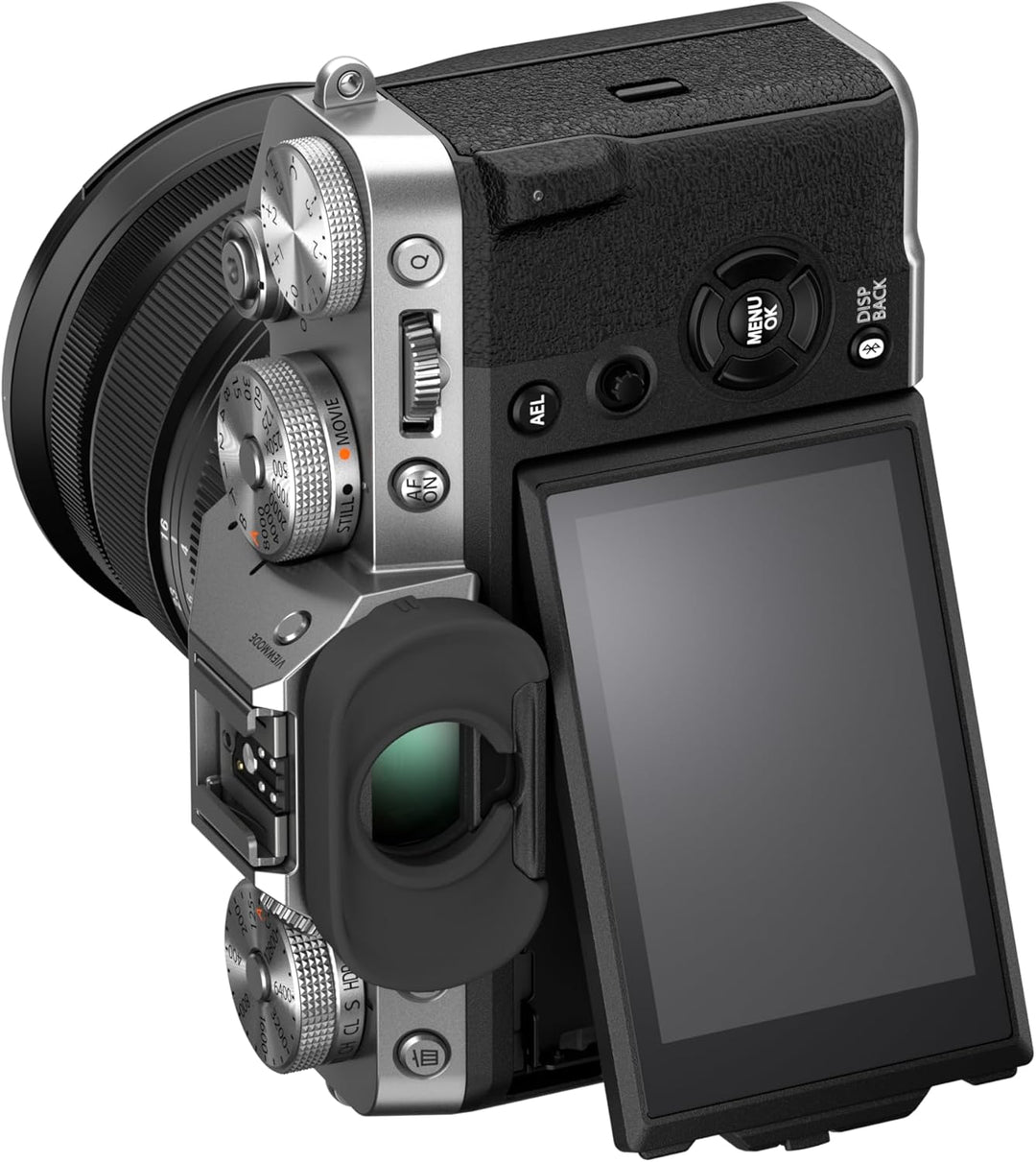 Fujifilm X-T5 Silber, FUJINON XF16-80mmF4 R OIS WR Objektiv Kit Silber XF16-80mm Kit (mit USB-C), Si