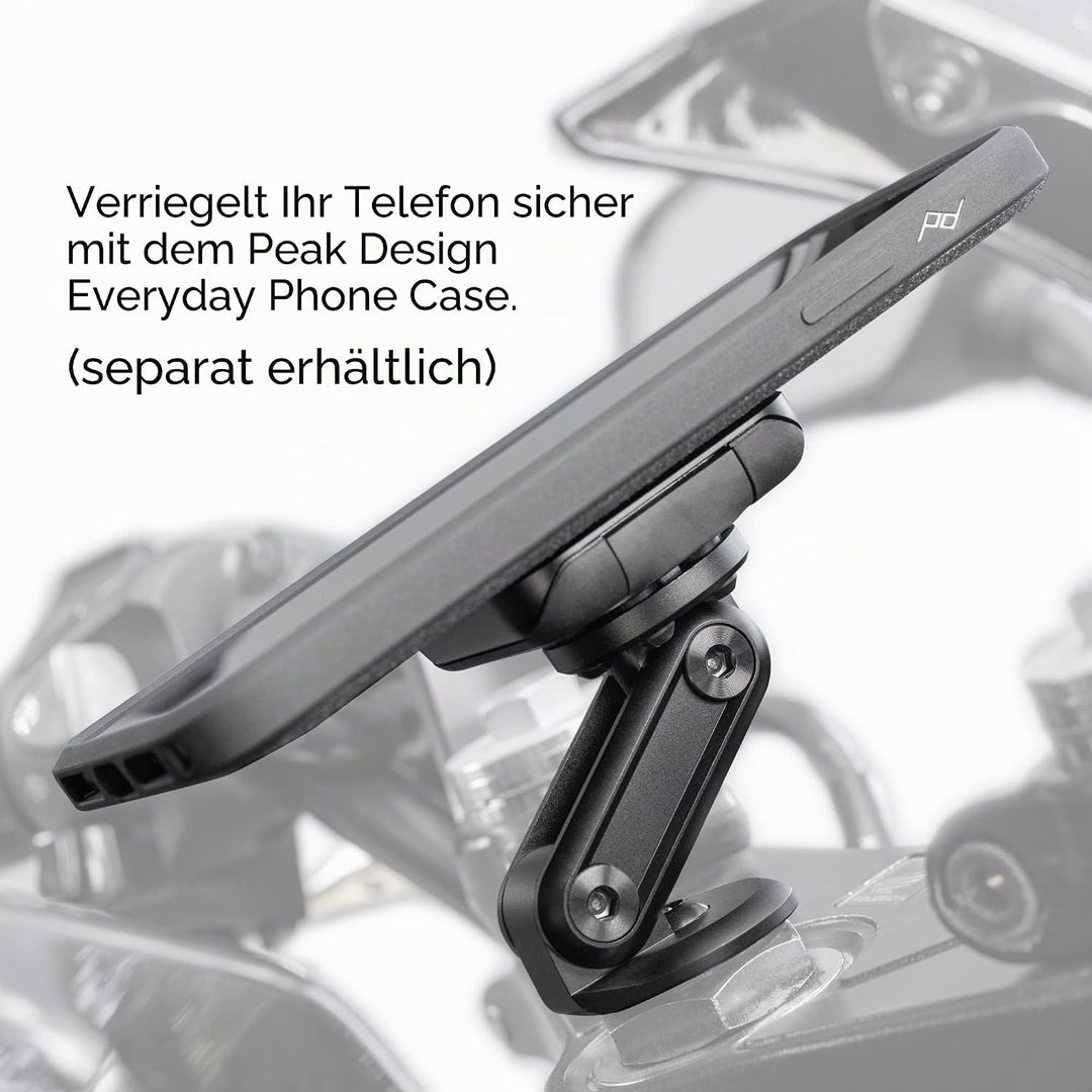 Peak Design - Mobile Motorcycle Mount Stem Mount - Black