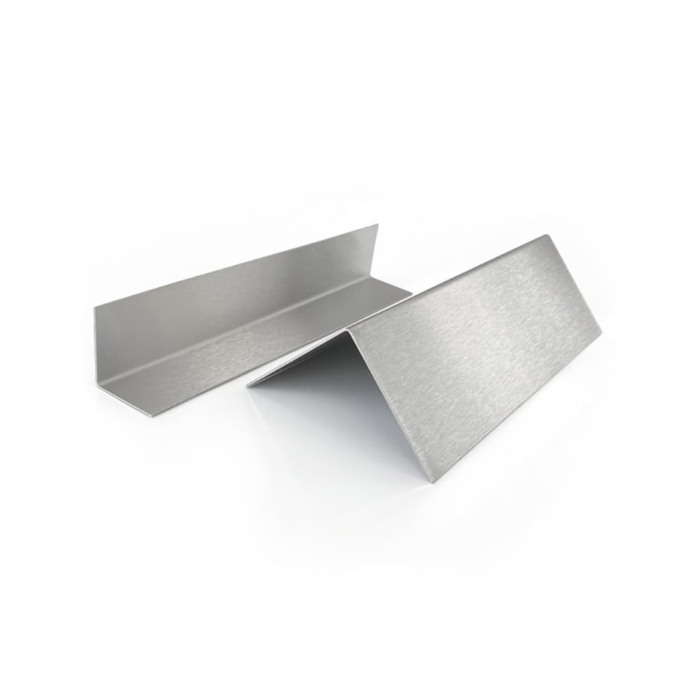 Edelstahl Winkel 45 x 20mm Schliff INNEN Edelstahl V2A K240 geschliffen 2000mm 08mm stark einseitig