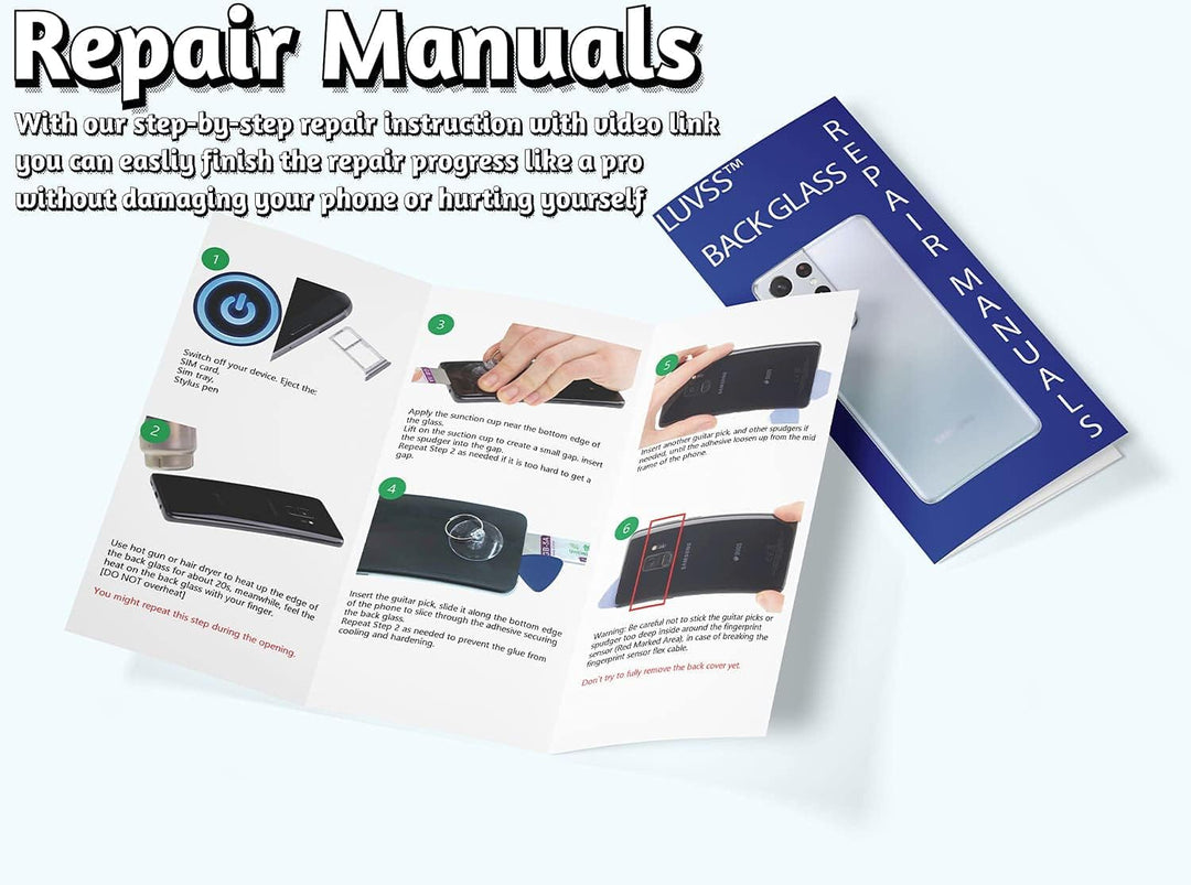 LUVSS Akkudeckel für Samsung Galaxy S21 Ultra SM-G998B Rückseite Glas Deckel Original Backcover Ersa