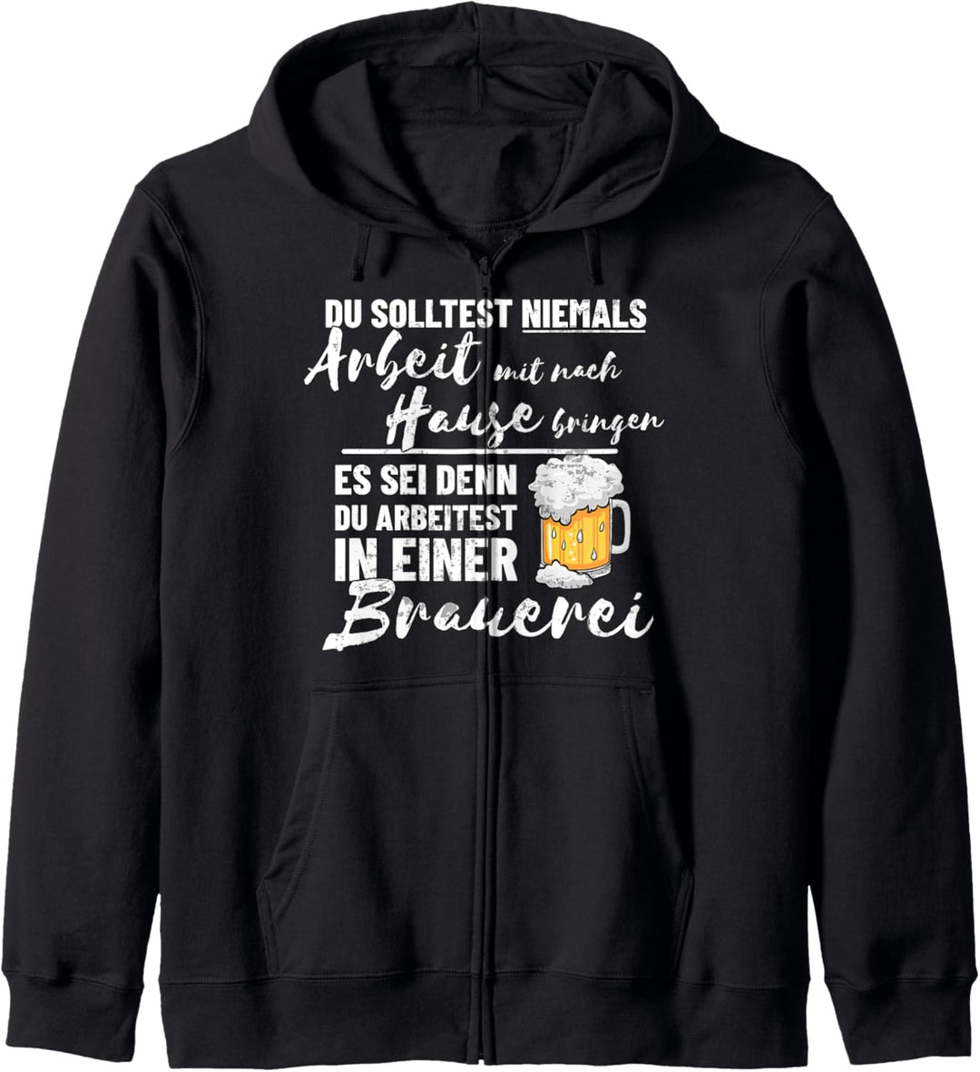 Bier Brauer Büro Spruch | Pils Bier Hopfen Party Homeoffice Kapuzenjacke