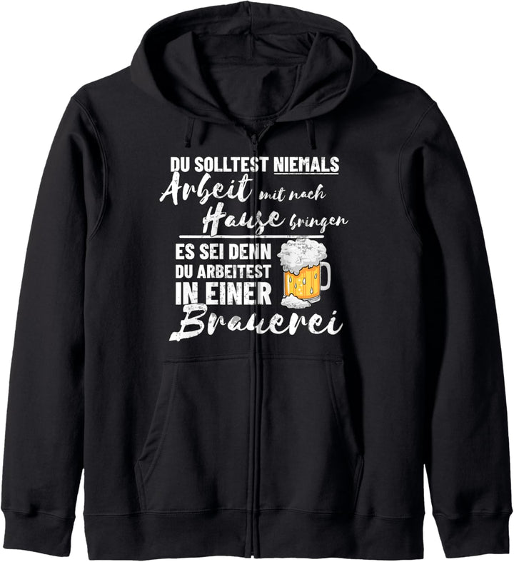 Bier Brauer Büro Spruch | Pils Bier Hopfen Party Homeoffice Kapuzenjacke
