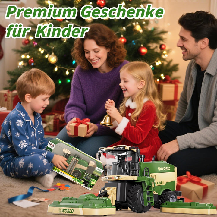 PENGBU RC Mähwerk Spielzeug, Ferngesteuerter Mähdrescher Ferngesteuert Kinder Rasenmäher, 2.4 GHz Fe