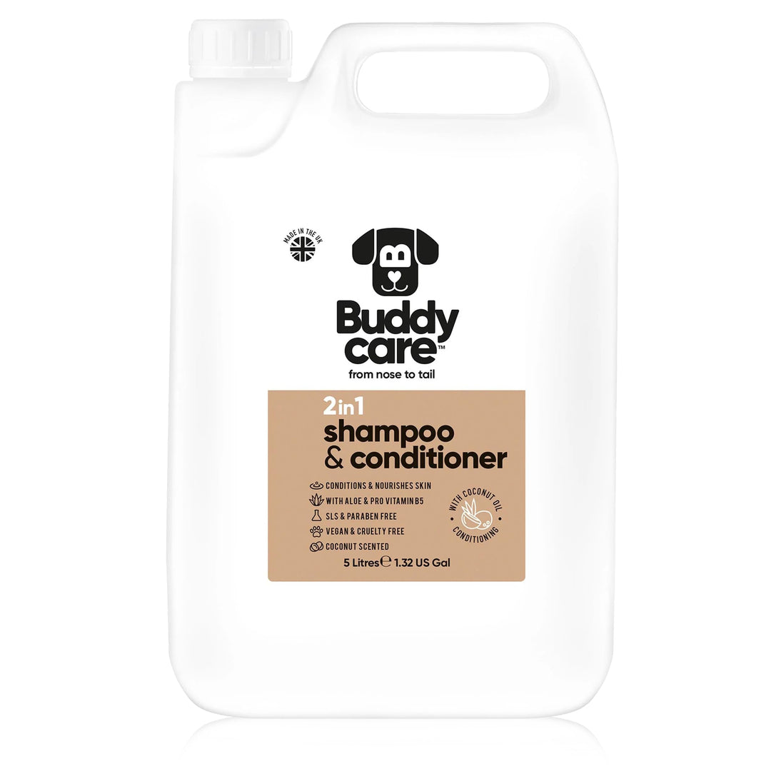 2in1 Shampoo & Conditioner von Buddycare - Praktisches Hundeshampoo und Conditioner in einem - Mit A