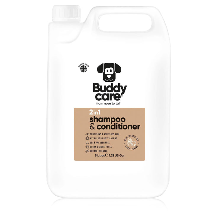 2in1 Shampoo & Conditioner von Buddycare - Praktisches Hundeshampoo und Conditioner in einem - Mit A