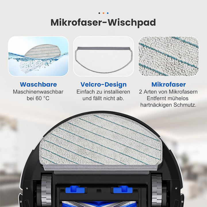 16 Stück Zubehör für Bosch Spotless + BCRD1W / Ecovacs Deebot N20 Pro Plus / N20 Plus / N20 Saugrobo