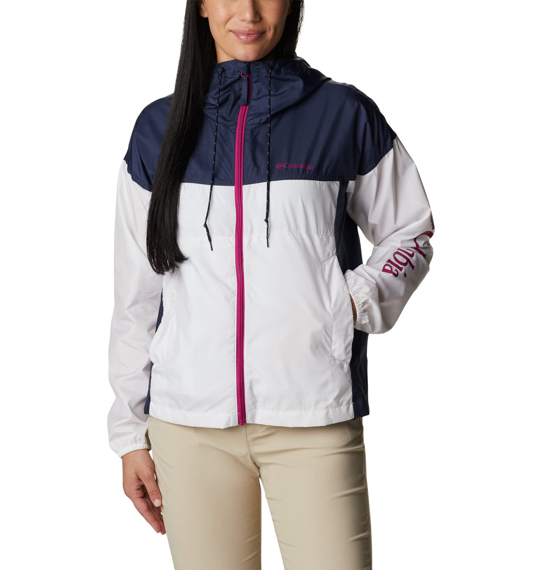 Columbia Damen Flash Challenger Novelty Windbreaker-Jacke S White, Nocturnal, S White, Nocturnal