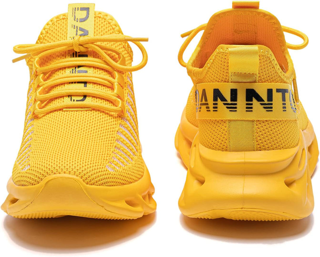 DANNTO Laufschuhe Herren Turnschuhe Damen Sneaker Leichte Atmungsaktiv rutschfeste Sportschuhe Gym F