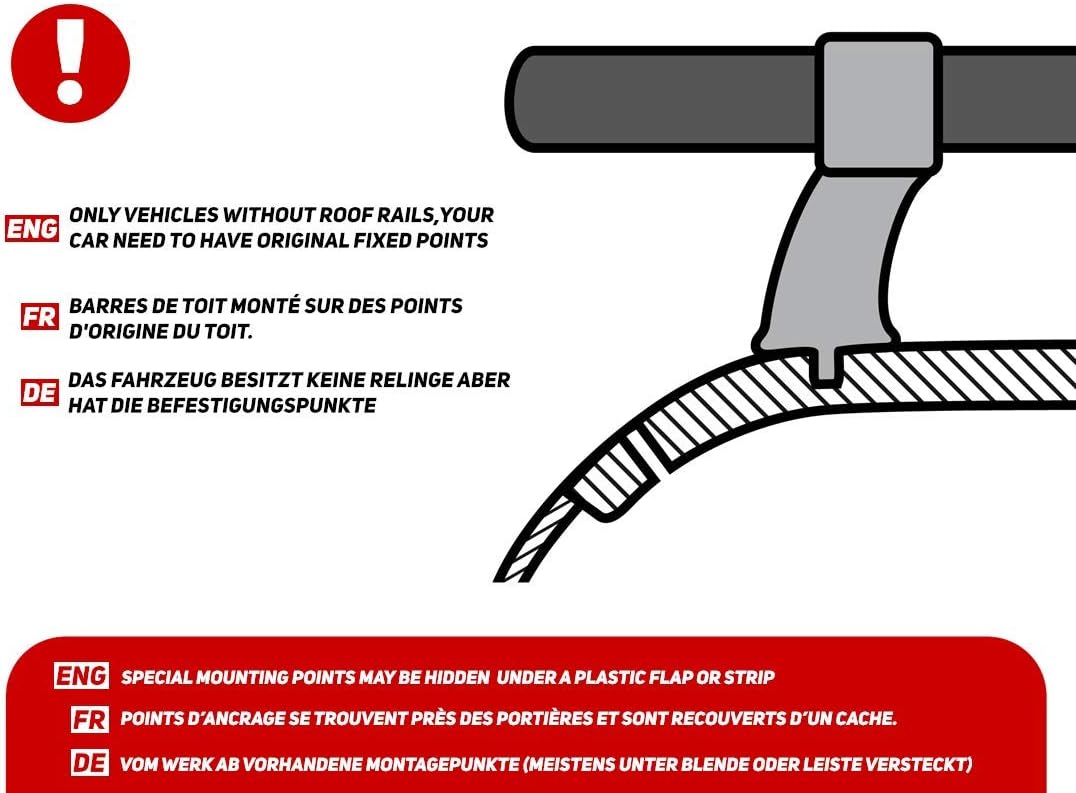 Stahl Dachträger für Mercedes A-Klasse W177 ab 2018