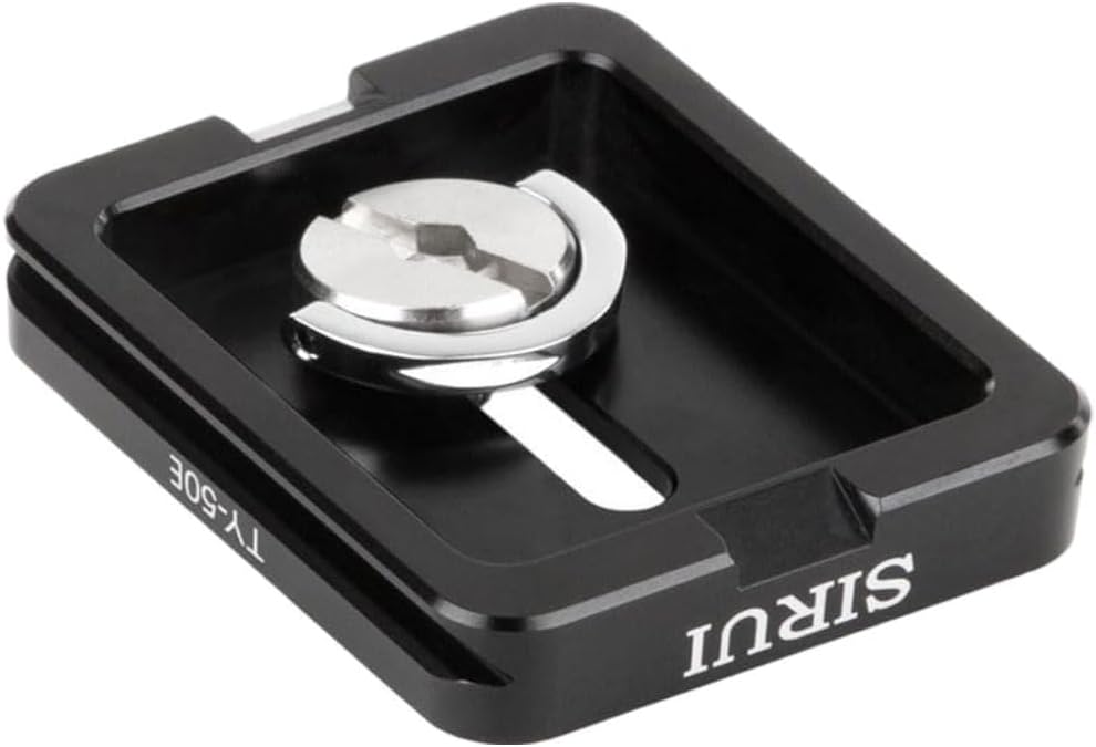Sirui TY-50E Schnellwechselplatte (Alu, 1/4 Gewinde, geeignet für Sirui und Arca-Swiss) schwarz, TY-