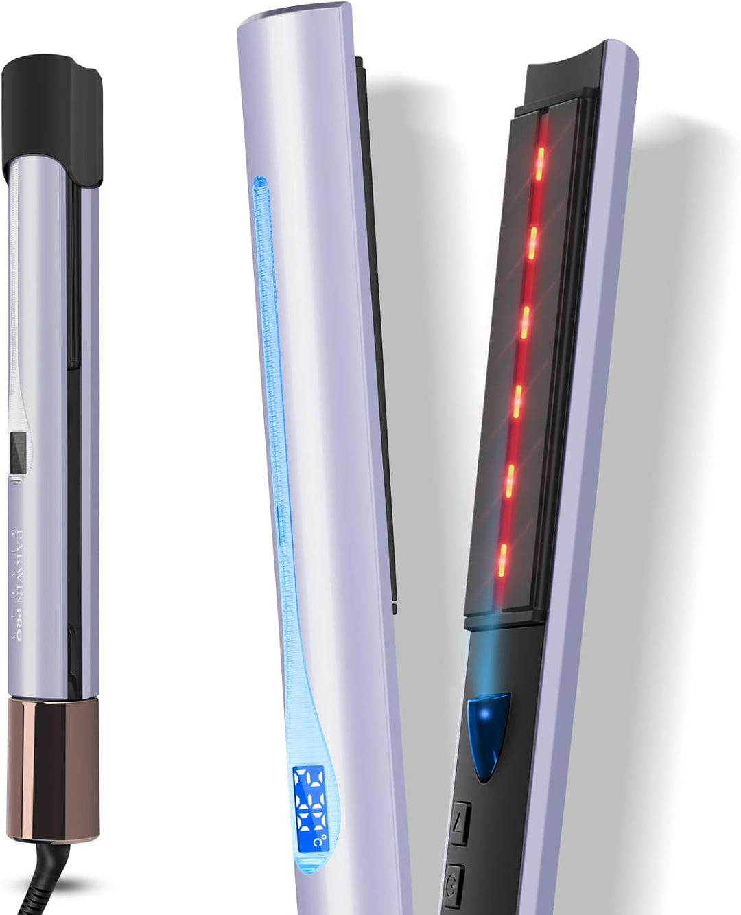 Infrarot-Ionen Haarglätter, PARWIN PRO BEAUTY 2 IN 1 Glätteisen Locken und Glätten, Infrarot- und Io