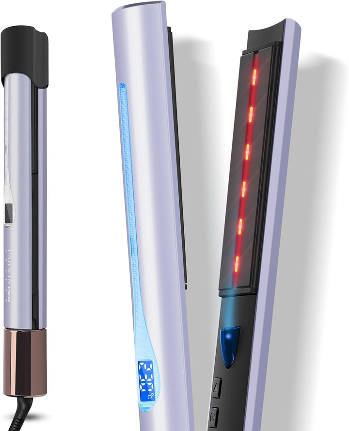 Infrarot-Ionen Haarglätter, PARWIN PRO BEAUTY 2 IN 1 Glätteisen Locken und Glätten, Infrarot- und Io