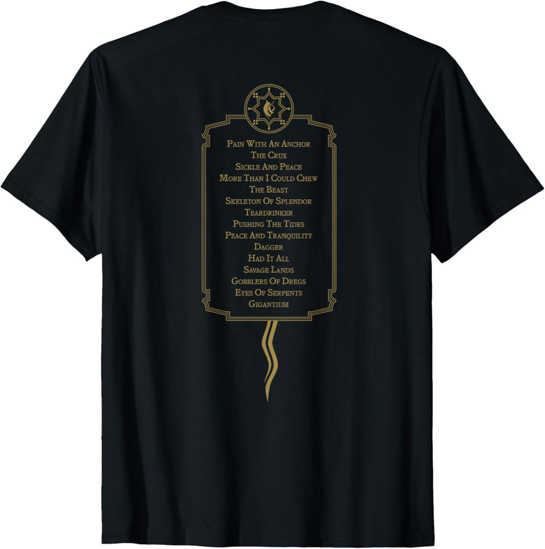 Mastodon - Hushed and Grim Cover Tracklist Back Print T-Shirt
