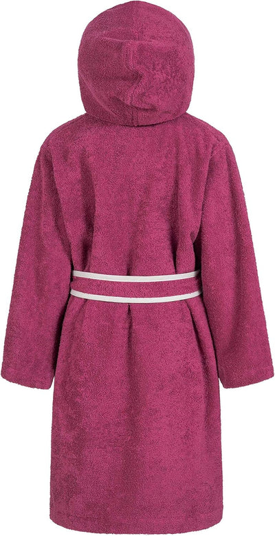 Morgenstern Bademantel Kinder Mädchen Jungen Frottee Baumwolle Kapuze OEKO-TEX Kinderbademantel, Lil