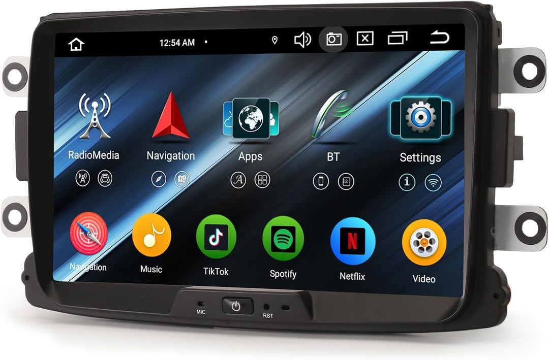 8-Kern Android 14 DAB+ Autoradio 8 Zoll Für Dacia Sandero Logan Lodgy Duster Dokker mit Navigation G