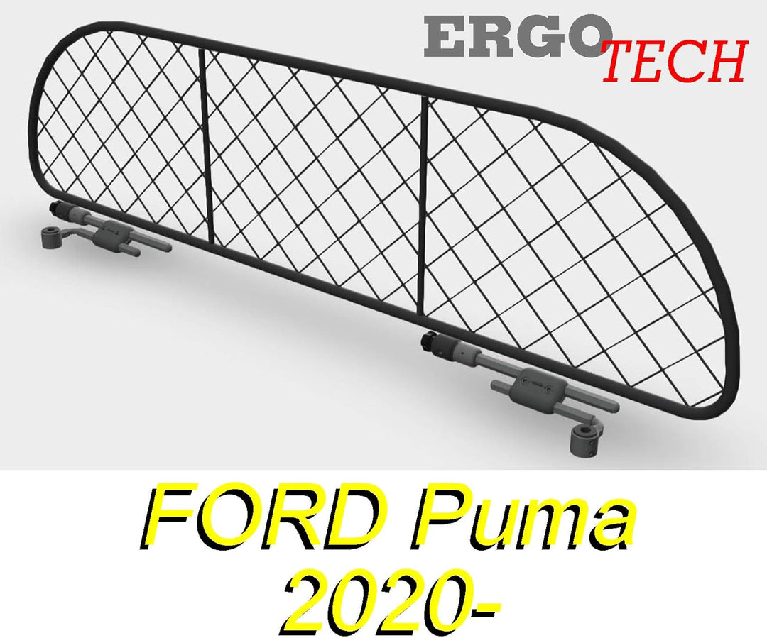 ERGOTECH Hundegitter für Ford Puma (ab BJ 2020), RDA65-XXS8 kfd036.1, für Hunde und Gepäck