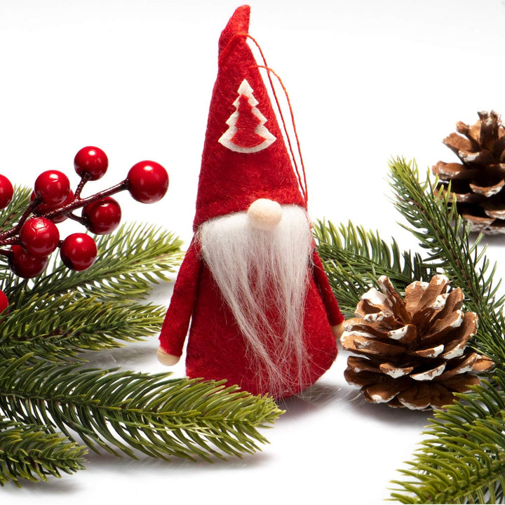 COM-FOUR® 12x Premium Weihnachtsmann-Anhänger 12cm - Deko für den Weihnachtsbaum, Christbaum-Figuren