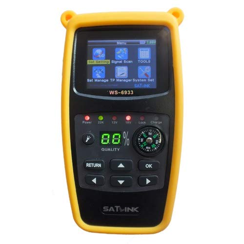 SATLink WS-6933 Satmessgerät Satellite Finder, DVB-S/S2, Schwarz
